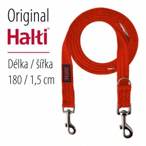 HALTI vodítko Červené - ultraľahké prepínacie - 180 cm / 15 mm