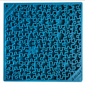 Podložka Lickmat L puzzle modrá