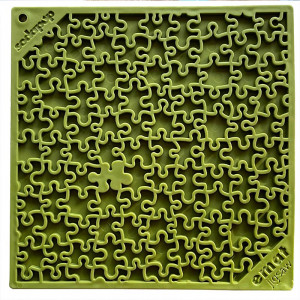 Podložka Lickmat L puzzle zelená