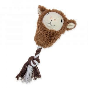 Plyšová hračka - alpaka s lanom - 23 cm