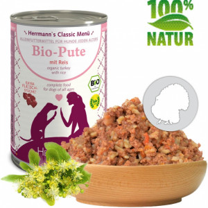 BIO konzerva - Morčacie mäso s ryžou 400 g