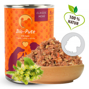 BIO konzerva - Morčacie mäso s ryžou 400 g