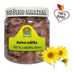 Kuracie srdiečka, mrazom sušené 60 g