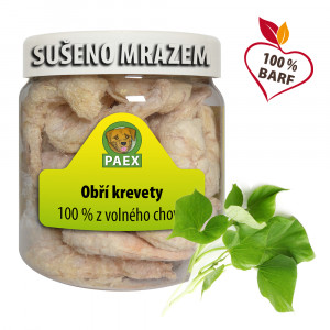 Obrie krevety, mrazom sušené 50 g